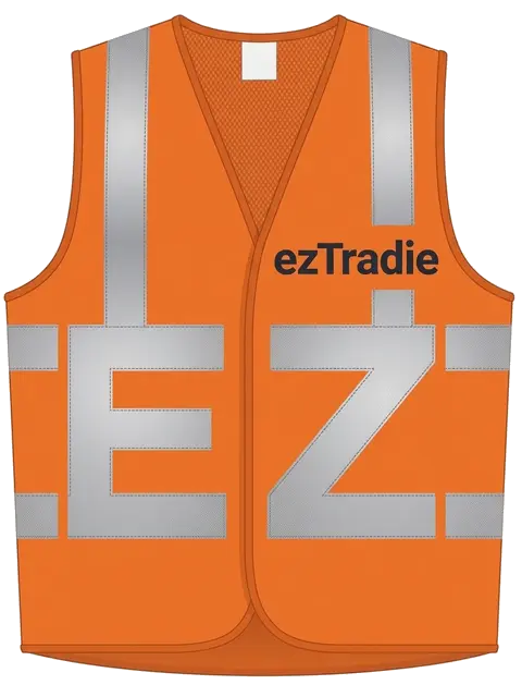 ezTradie high-visibility vest logo