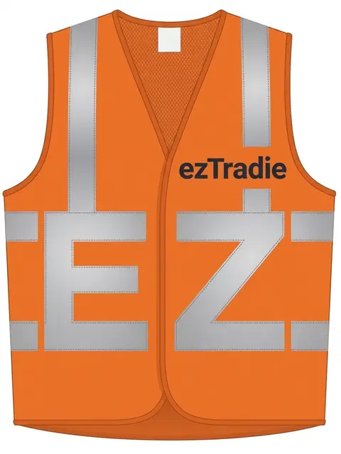 ezTradie high-visibility vest logo